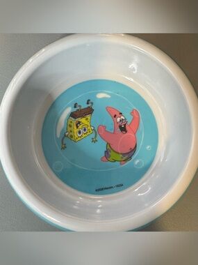 SpongeBob SquarePants Yellow & White Pet Bowl Patrick star playing dog feeding